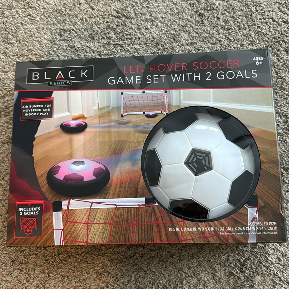 LED Hover Soccer Game Set with 2 Goals. NWT
